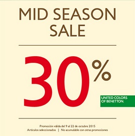 Coupon for: Mid Season Sale from Benetton at Antara Polanco ...